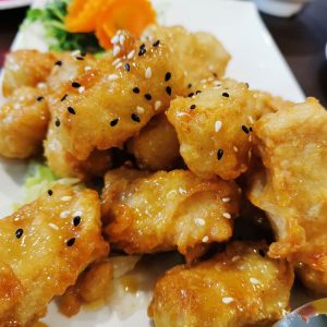 Honey Popcorn Chicken or Popcorn Tofu (Vegetarian)