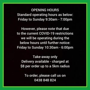 Satay d'lite Opening Hours